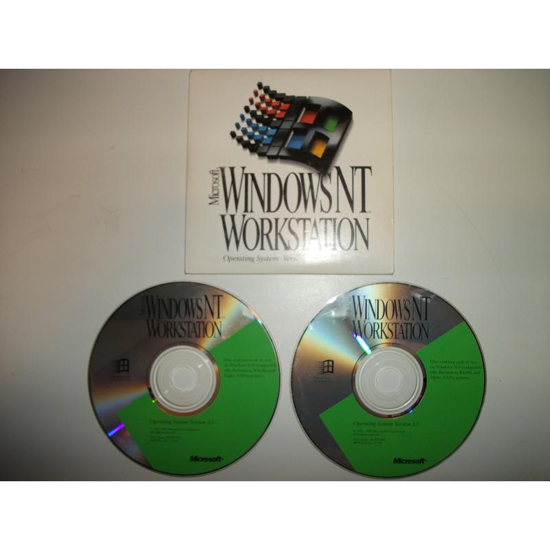 Rare Vintage Microsoft Windows NT Workstation v3.5 (Not v3.51) Operating System