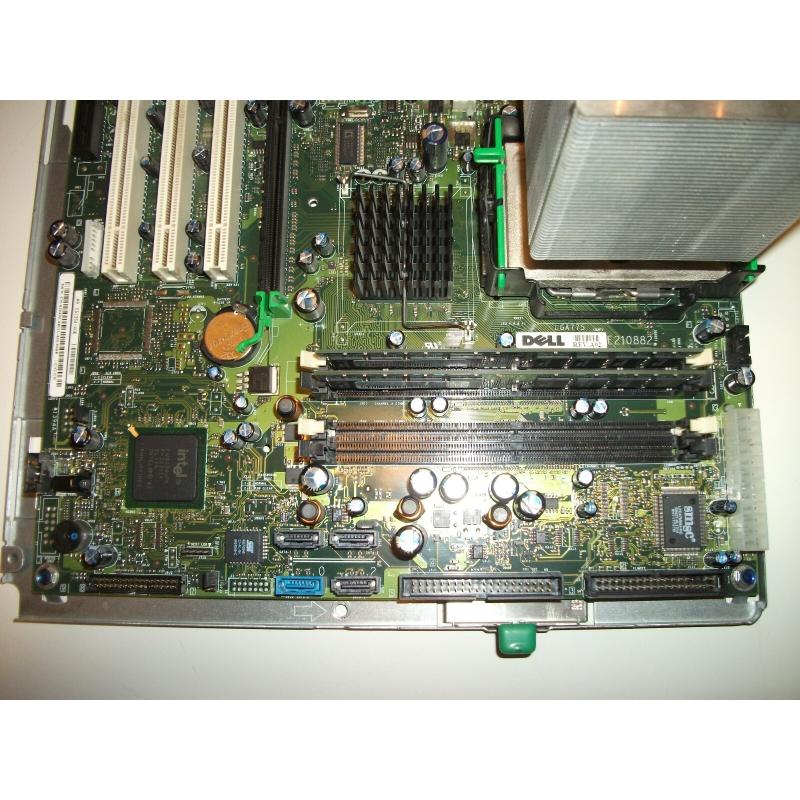 Dell Dimension 8400 0J3492 M/B w/ 1GB RAM, Heatsink, 3.0 GHz CPU & I/O Panel